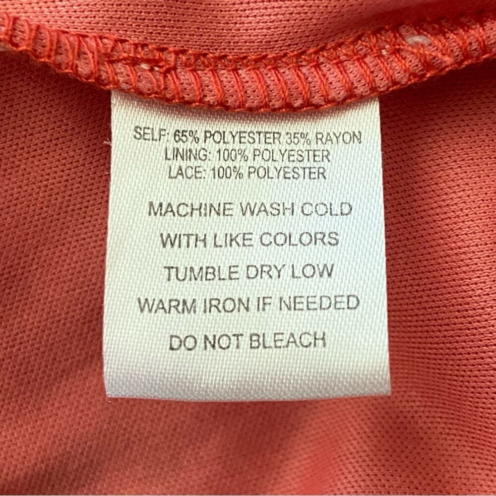 Indigo Rose Ruffle Mini Dress In Orange Women’s Size 2X - Picture 6 of 7